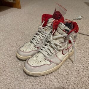 Authentic Nike Air Jordan 1 Retro High OG Phantom Red 555088-160 Size 10 Beaters